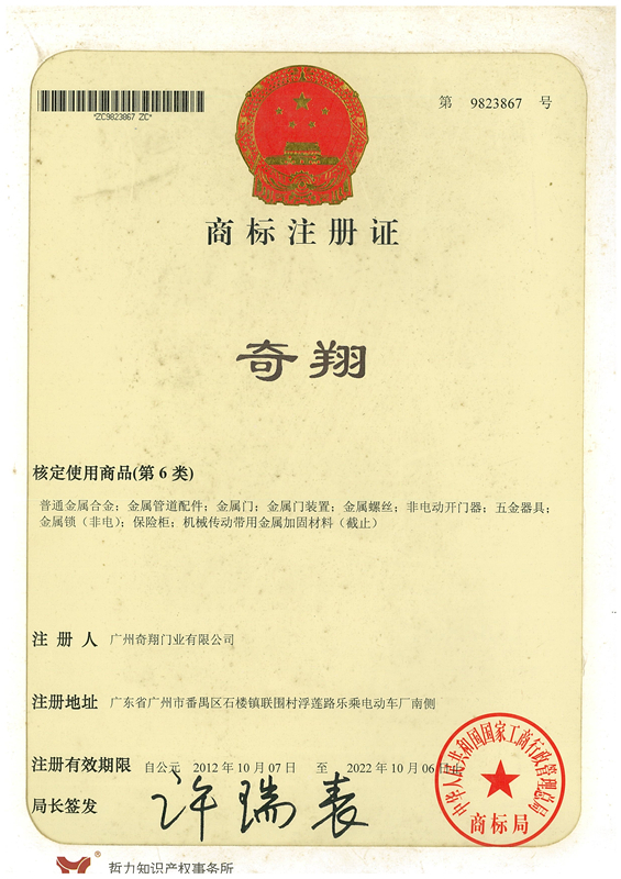 工業提升門專利